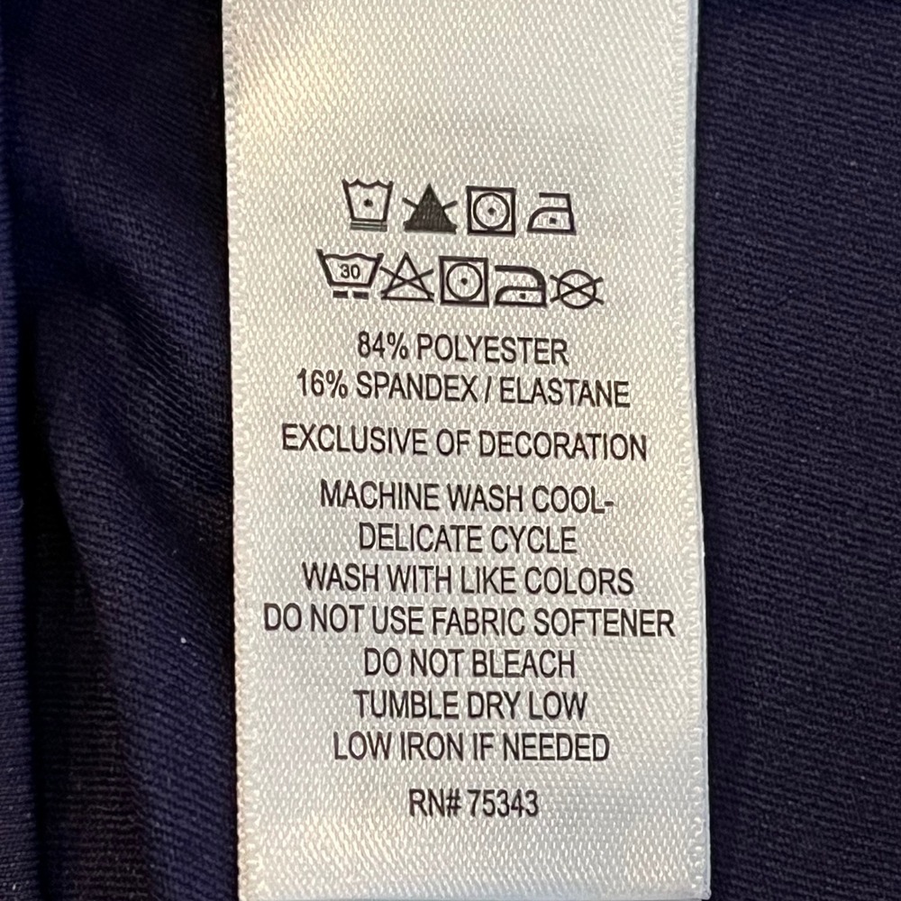 Tommy Bahama Golf NEW Sleeveless Polo Top Large Blue Stretch Athletic Tennis - Picture 7 of 9